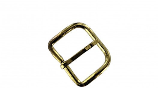 Boucle de ceinture rectangulaire arrondie - laiton - 30mm - ceinture - bouclerie - accessoires - cuir en stock