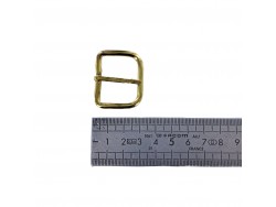 Boucle de ceinture rectangulaire arrondie - laiton - 30mm - ceinture - bouclerie - accessoires - Cuir en Stock