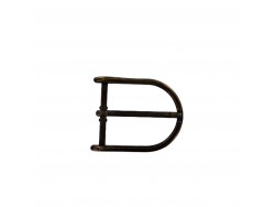 Boucle de ceinture rectangulaire arrondie - bronze - 30mm - ceinture - bouclerie - accessoires - cuir en stock