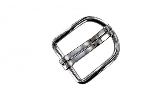 Boucle de ceinture carrée double ardiloon - nickelé - 35mm - ceinture - bouclerie - accessoires - cuirenstock