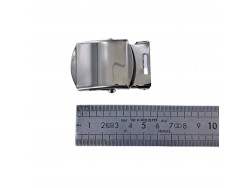 Boucle de rectangulaire à griffes - nickelé - 35mm - ceinture - bouclerie - accessoires - Cuirenstock