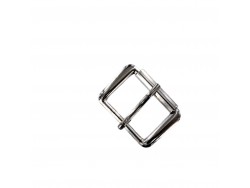 Boucle de ceinture rouleau trapèze - nickelé - 35mm - ceinture - bouclerie - accessoires - Cuir en stock