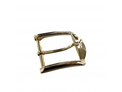 Boucle de ceinture carrée - laiton clair - 35mm - ceinture - bouclerie - accessoires - Cuir en Stock
