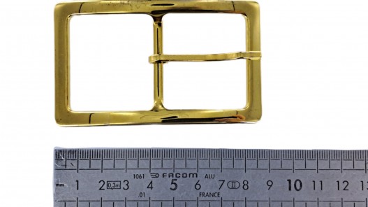 Boucle de ceinture rectangulaire courbée - laiton - 40mm - ceinture - bouclerie - accessoires - cuirenstock