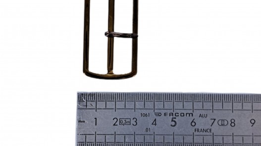 Boucle de ceinture rectangulaire - bronze - 40mm - ceinture - bouclerie - accessoires - Cuirenstock