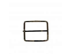 grande boucle de ceinture rectangulaire courbée - bronze - 40mm - ceinture - bouclerie - accessoires - cuir en stock
