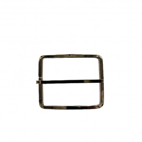 grande boucle de ceinture rectangulaire courbée - bronze - 40mm - ceinture - bouclerie - accessoires - cuir en stock