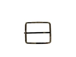 grande boucle de ceinture rectangulaire courbée - bronze - 40mm - ceinture - bouclerie - accessoires - cuir en stock