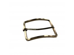 grande boucle de ceinture rectangulaire courbée - bronze - 40mm - ceinture - bouclerie - accessoires - Cuirenstock