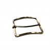 grande boucle de ceinture rectangulaire courbée - bronze - 40mm - ceinture - bouclerie - accessoires - Cuirenstock