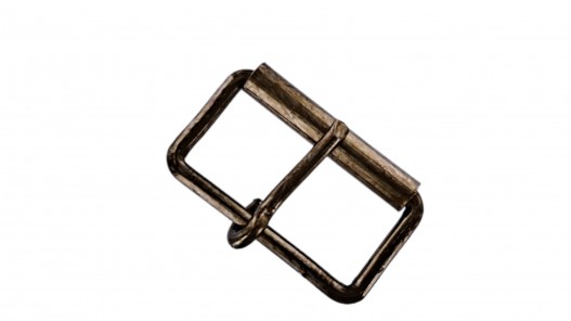 boucle de ceinture rectangulaire - rouleau - bronze - 40 mm - ceintures - bouclerie - cuirenstock