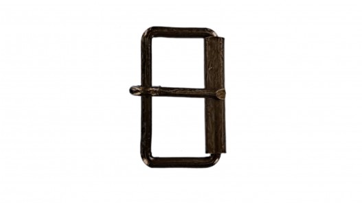 boucle de ceinture rectangulaire - rouleau - bronze - 40 mm - ceintures - bouclerie - cuir en stock