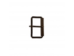 boucle de ceinture rectangulaire - rouleau - bronze - 40 mm - ceintures - bouclerie - cuir en stock
