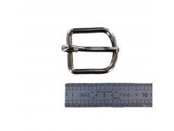 Grande boucle rectangulaire arrondie - nickelé - 45 mm - ceintures - bouclerie - Cuirenstock