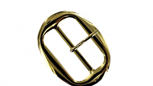 Grande boucle ovale - laiton - 50 mm - ceintures - bouclerie - cuirenstock