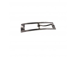 Boucle de ceinture rectangulaire plate - nickelé - 15 mm - ceinture - bouclerie - accessoires - Cuirenstock
