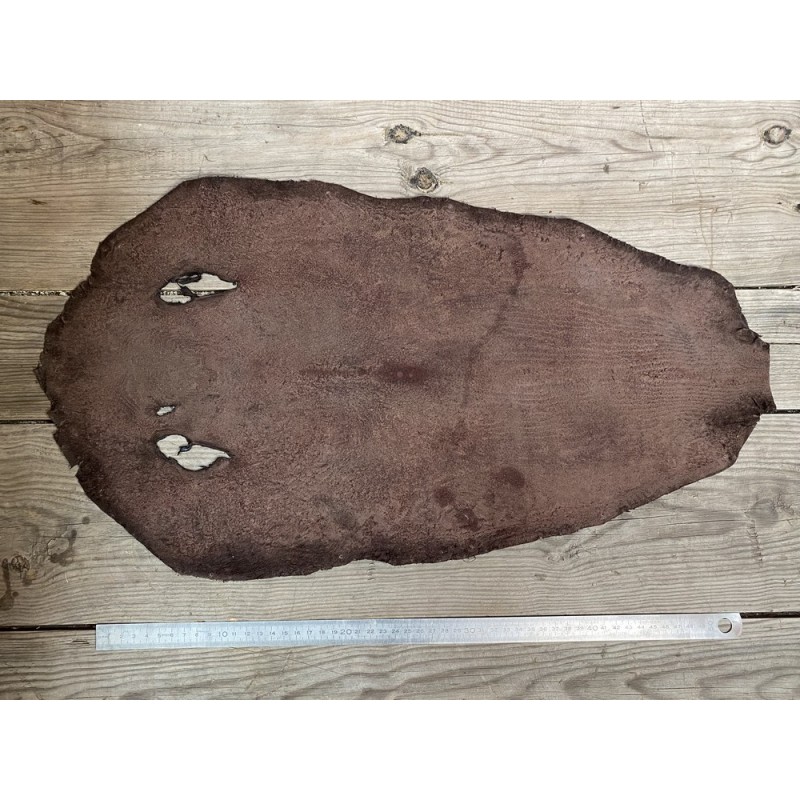 Fouet En Cuir De Vache Véritable - 50 Lanières, Manche En Bois Marron Robuste