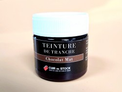 Teinture de tranche pour cuir - Chocolat Mat - Cuir en Stock