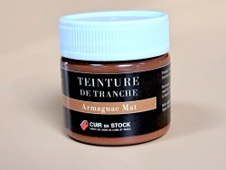 Teinture de tranche pour cuir - Armagnac Mat - Cuir en Stock