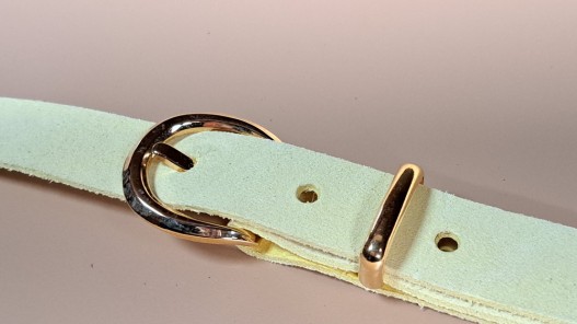 Boucle demi-ronde - laiton cair - 20 mm - ceinture - bouclerie - accessoires - cuirenstock