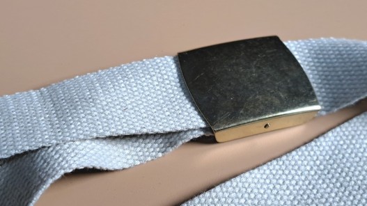 Boucle de rectangulaire à griffes - nickelé - 40mm - ceinture - bouclerie - accessoires - cuir en stock