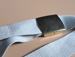 Boucle de rectangulaire à griffes - nickelé - 40mm - ceinture - bouclerie - accessoires - cuir en stock