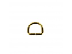 Anneau demi-ronds doré - 20mm - anneau brisé - Cuirenstock