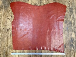 Peau de veau velours motif pied de poule pailleté - rouge - Maroquinerie - cuir en stock