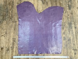 Peau de veau velours motif pied de poule pailleté - violet parme - Maroquinerie - cuir en stock