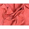 Peau de veau velours - corail - maroquinerie - Cuir en Stock