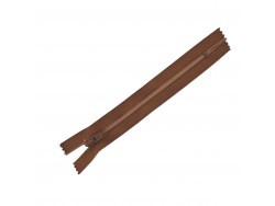 Fermeture Eclair® - camel - zip nylon non séparable - 25 cm - Cuirenstock