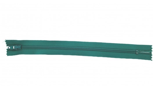 Fermeture Eclair® - vert menthe - zip nylon non séparable - 20 cm - cuir en stock