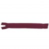 Fermeture Eclair® - bordeaux - zip nylon non séparable - 18 cm - cuir en stock