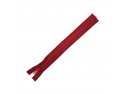 Fermeture Eclair® - rouge - zip nylon non séparable - 18 cm - Cuirenstock
