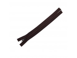 Fermeture Eclair® - choclat - zip nylon non séparable - 18 cm - Cuirenstock