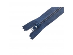 Fermeture Eclair® - bleu gris - zip nylon non séparable - 12 cm - Cuirenstock