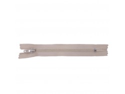 Fermeture Eclair® - blanc cassé - zip nylon non séparable - 12 cm - cuirenstock
