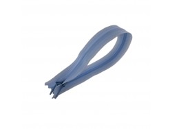 Fermeture invisible - bleu ciel - 24.5 cm - fermeture éclair - cuir en stock