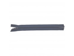 Fermeture Eclair® - gris - zip nylon non séparable - 18 cm - cuir en stock
