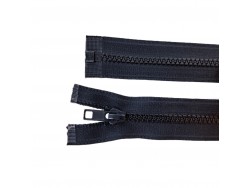 Fermeture Eclair® - noire- zip plastique séparable - 54.5 cm - Cuir en Stock