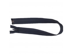 Fermeture Eclair® - noire- zip séparable - 54 cm - Cuir en stock