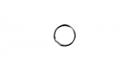 Petit anneau brisé - 10 mm - nickelé - accessoire - bijoux - Cuir en stcok