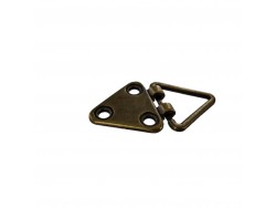 Départ de poignée triangulaire à rivets - 20 mm - bronze - maroquinerie - accessoire - Cuir en Stock