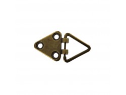 Départ de poignée triangulaire à rivets - 20 mm - bronze - maroquinerie - accessoire - Cuirenstock