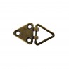 Départ de poignée triangulaire à rivets - 20 mm - bronze - maroquinerie - accessoire - Cuirenstock