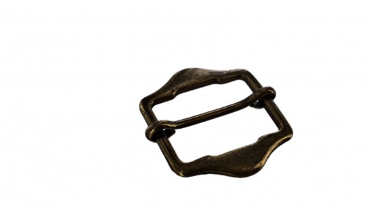 Passant carré coulissant réglable - 25 mm - bronze - maroquinerie - cuirenstock