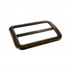 Grand passant rectangulaire coulissant réglable plat - 50 mm - bronze - maroquinerie - cuirenstock