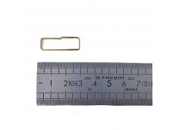passant ceinture - rectangulaire - laiton - 25 mm - ceinture - maroquinerie - Cuirenstock