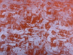 Peau de veau velours métallisé Graffiti - rouge - Maroquinerie - Cuir en stock