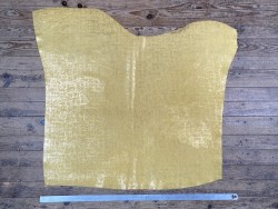 Peau de veau velours métallisé effet béton - jaune - Maroquinerie - cuir en stock